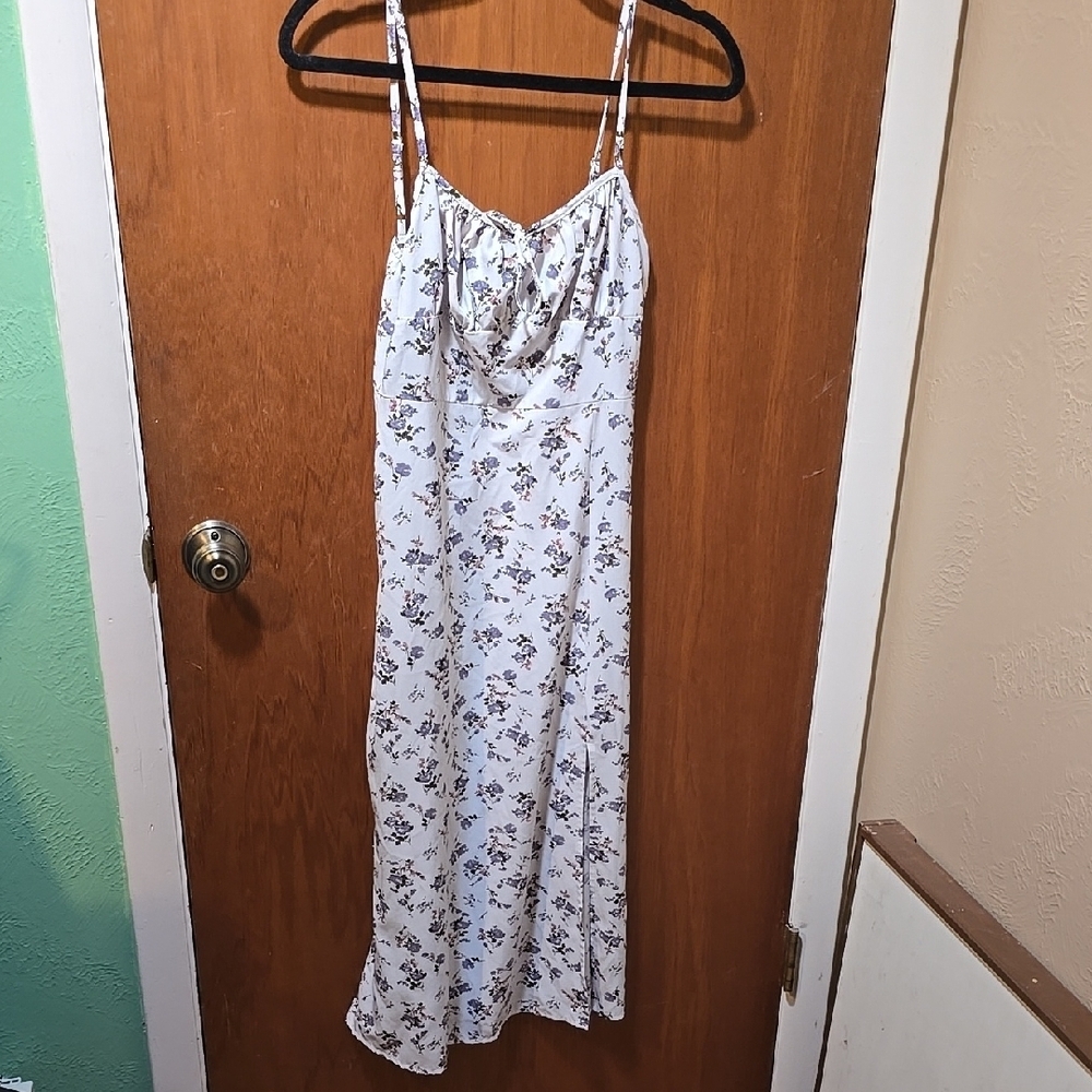 Floral Spaghetti Strap Maxi Dress